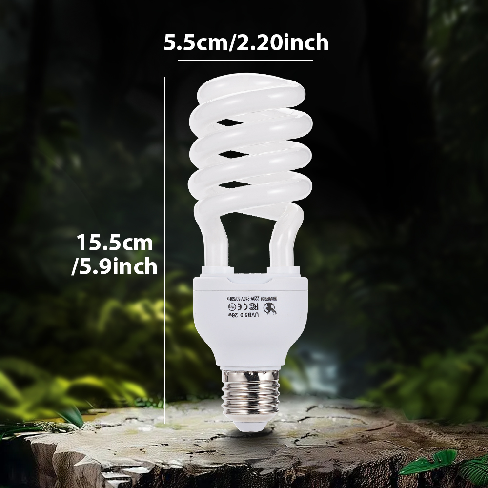 Reptile UVB Light Bulb26W5.0E2 - đánh giá và giá Calcium Powder Reptile