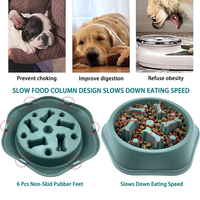 New Slow Feeder Dog Bowl Anti- - đánh giá và giá Royal Canin Food Medium