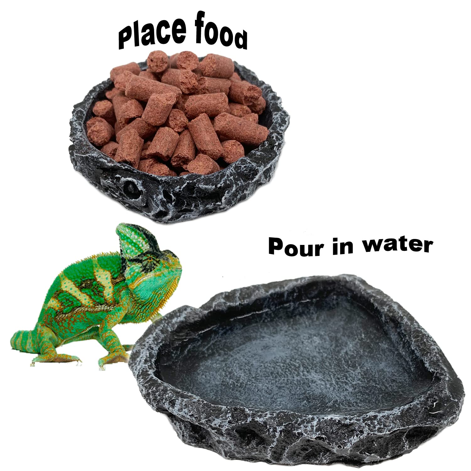 1/2 Pack Reptile Feeding Dish  - đánh giá và giá Water Dish Reptile
