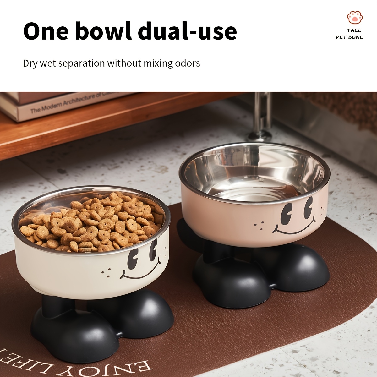 Elevated Dog Cat Bowl Stainles - đánh giá và giá Royal Canin Food Medium