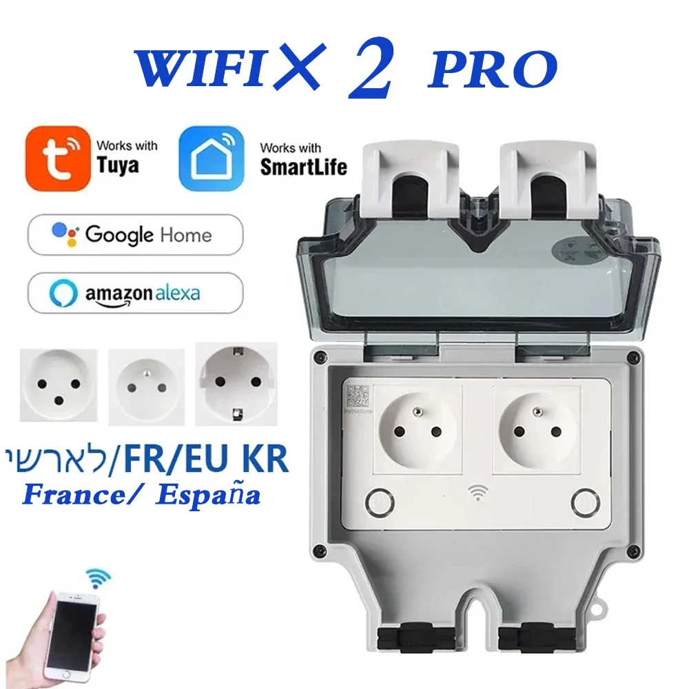 Tuya Waterproof Electrical Wal - đánh giá và giá Timer Dual Outlet
