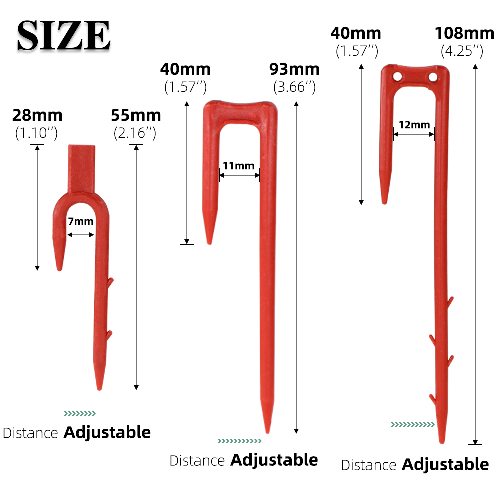 20-50PCS Nĩa trồng dâu tây 50m - đánh giá và giá Vine Climbing Plastic