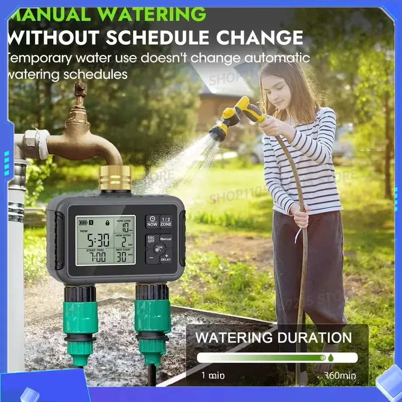 Smart Water Controller Irrigat - đánh giá và giá Timer Dual Outlet