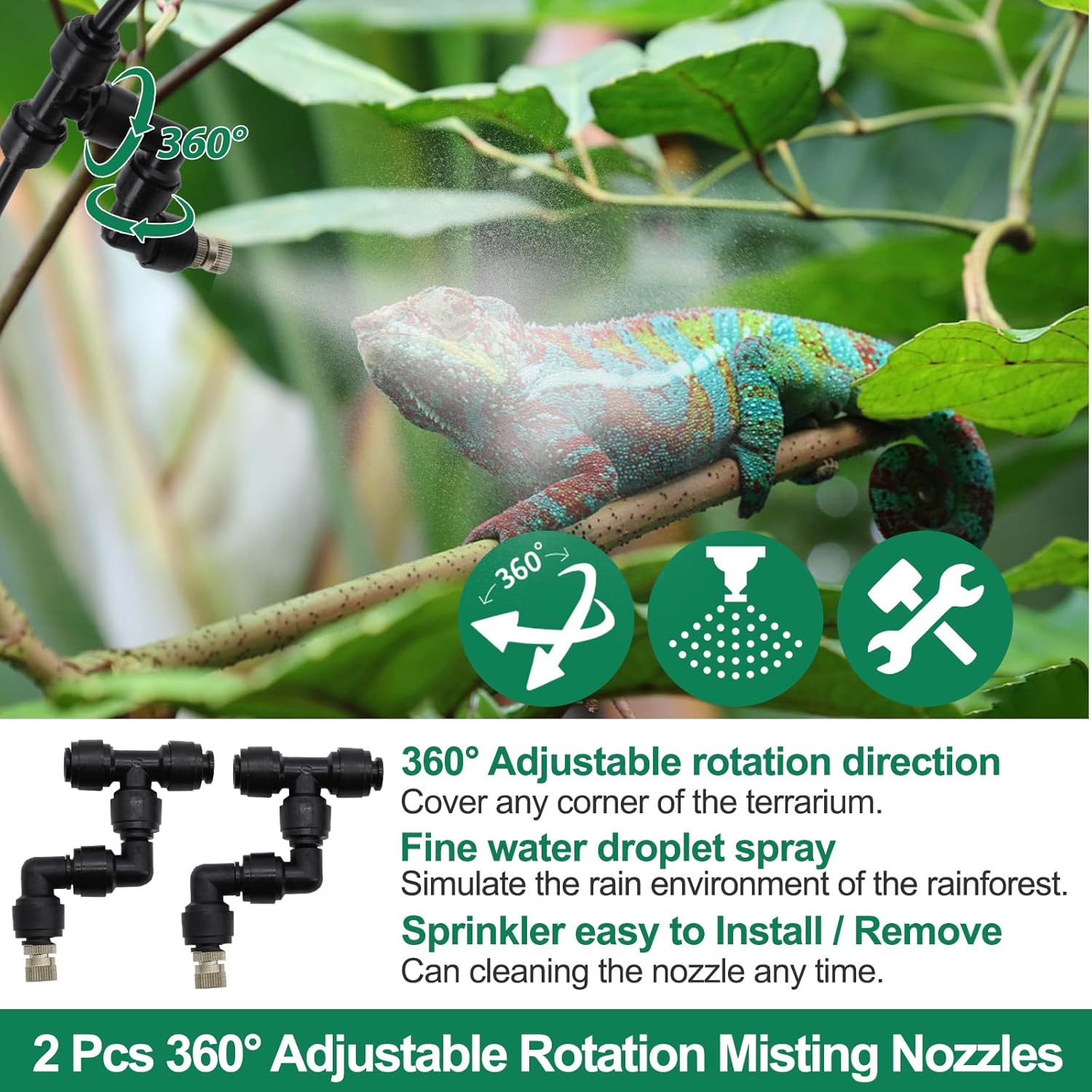 Reptile Humidifiers Smart Mist - đánh giá và giá Misting Nozzle Reptile